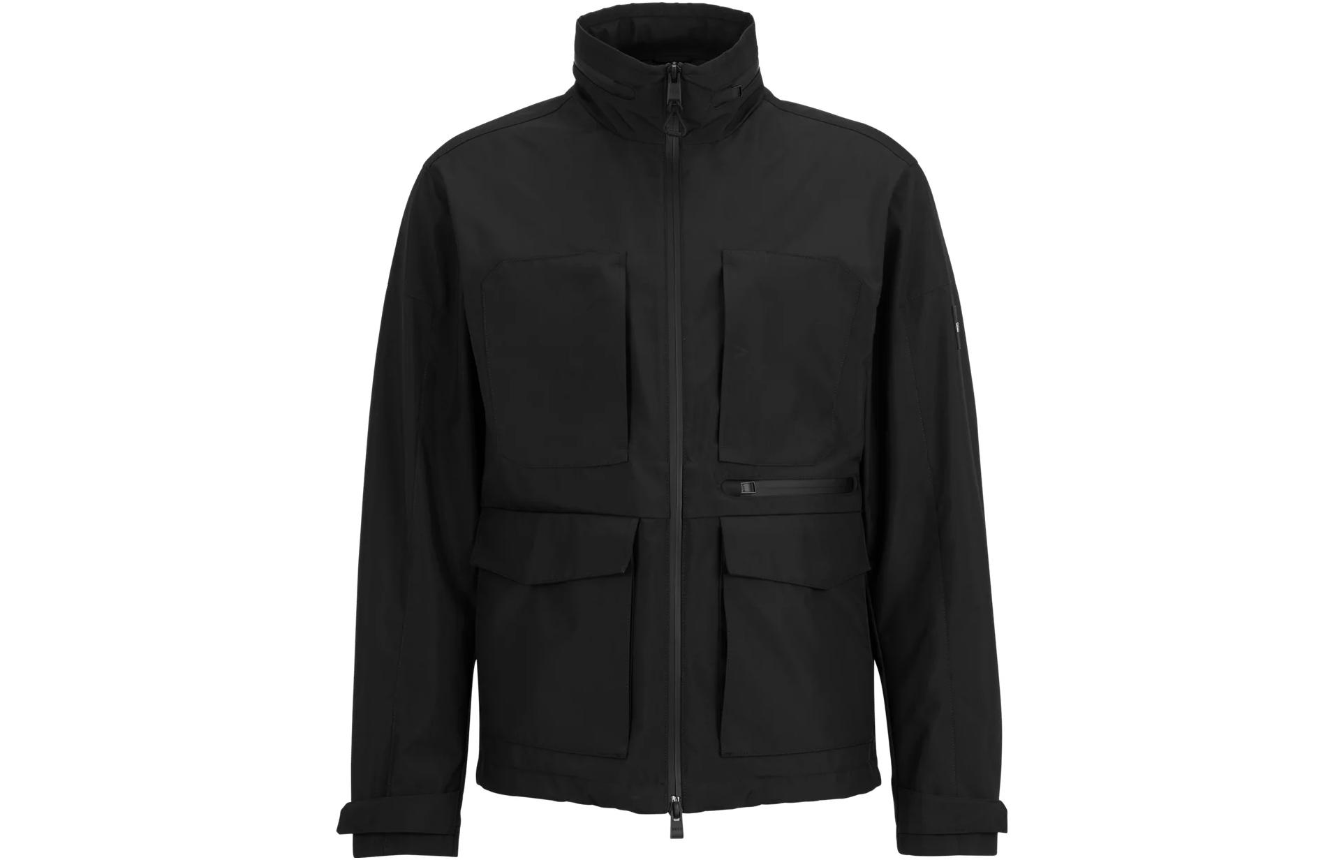 HUGO BOSS Black Zip-Up Solid Color Long Sleeve Jacket 50485094-001