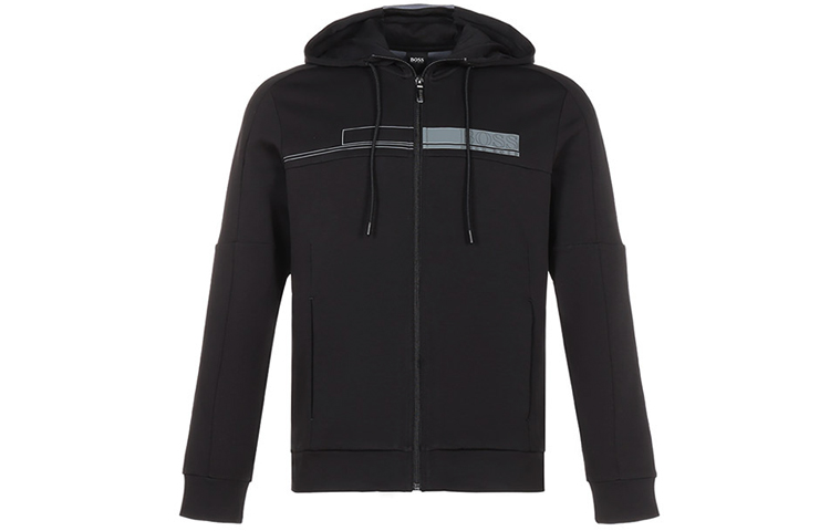 HUGO BOSS Black Zip-Up Sports Jacket Sweatshirt 50441233-001