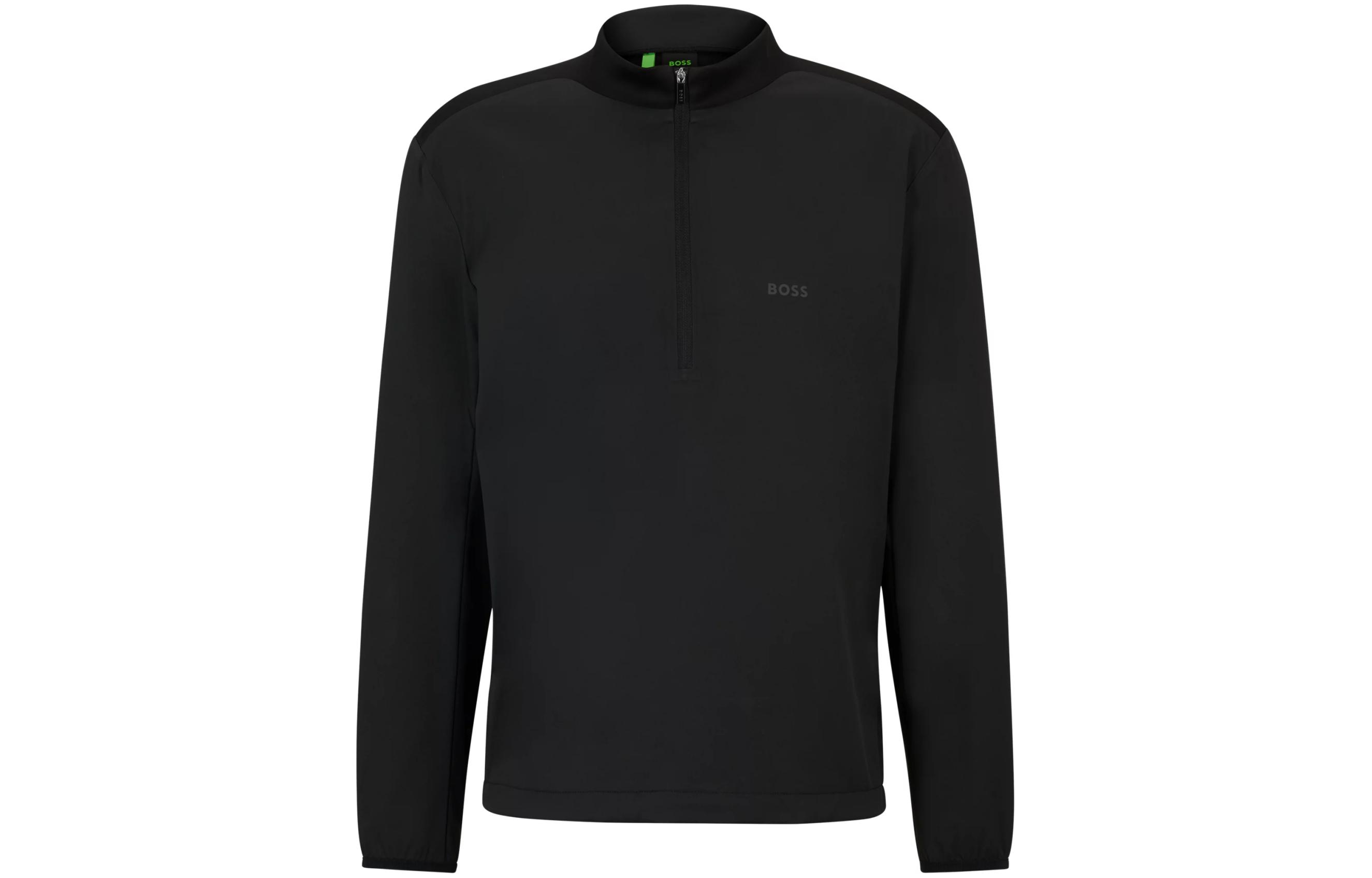 HUGO BOSS Black Zipper Stand Collar Long Sleeve Jacket 50508853-001