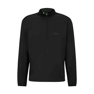 HUGO BOSS Black Zipper Stand Collar Long Sleeve Jacket 50508853-001