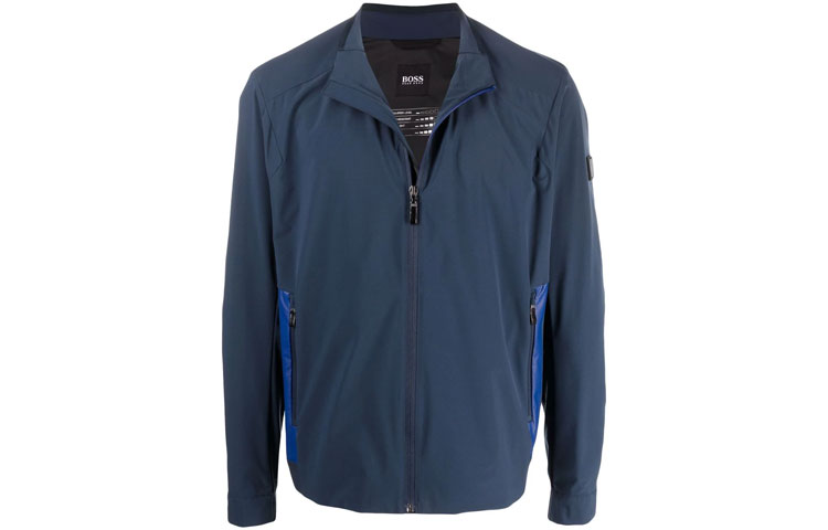 HUGO BOSS Blue Jacket with Back Logo Print 50445960-410