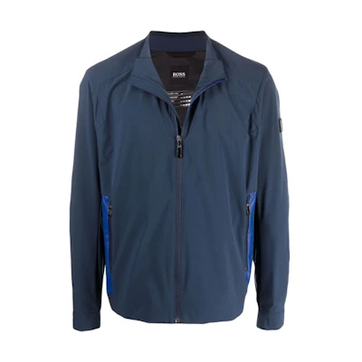 HUGO BOSS Blue Jacket with Back Logo Print 50445960-410