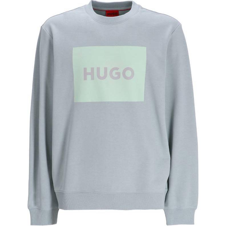 HUGO BOSS Blue Letter Logo Print Crewneck Sweatshirt 50467944-074