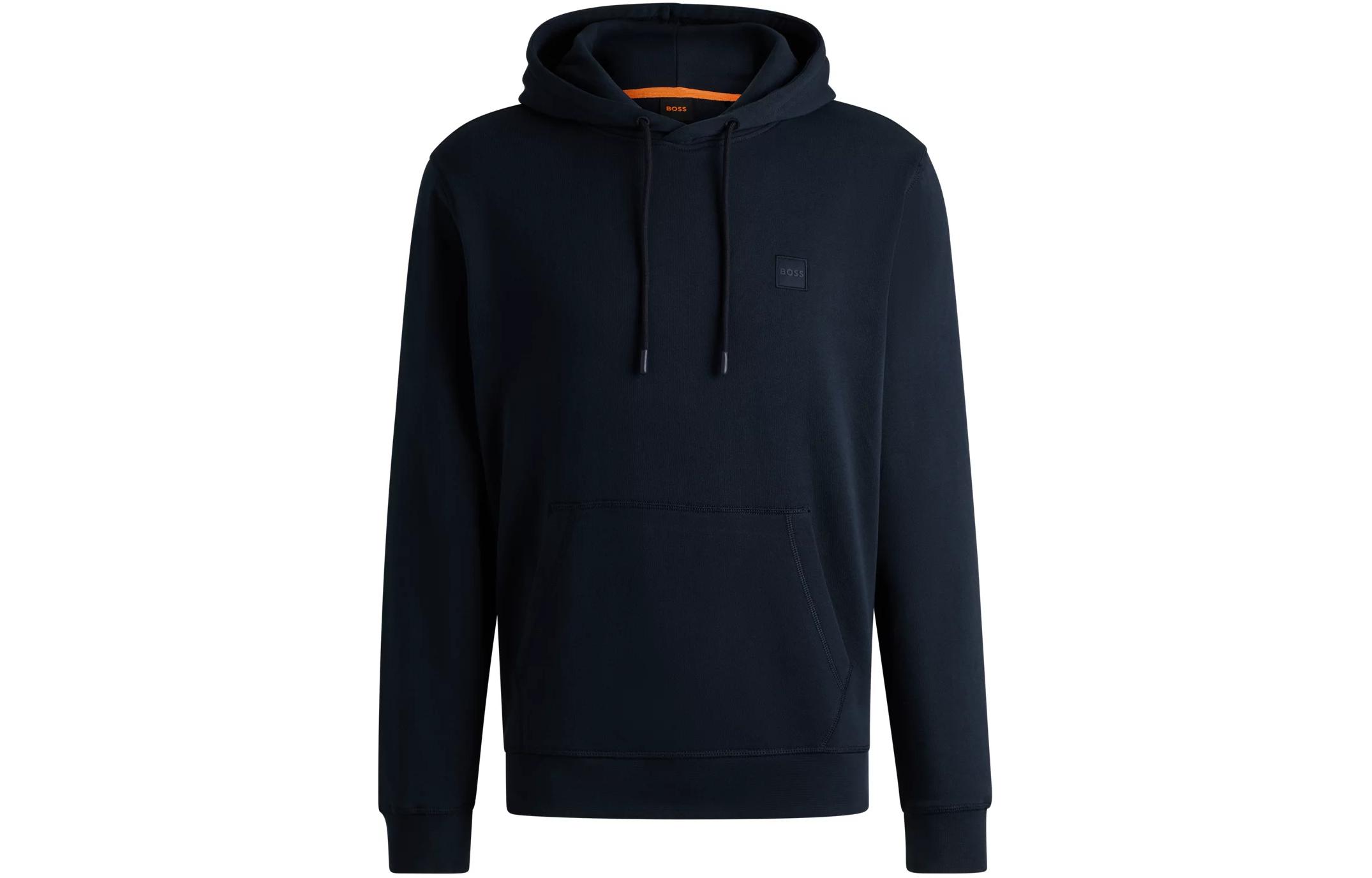 HUGO BOSS Blue Pullover Hoodie with Logo Patch 50509314-404 圖 2
