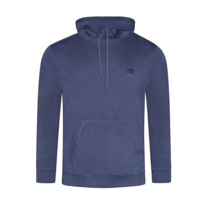 HUGO BOSS Blue Pullover Solid Hoodie Long Sleeve Sweater 50468445-418