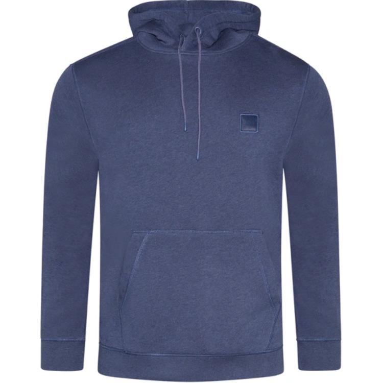 HUGO BOSS Blue Pullover Solid Hoodie Long Sleeve Sweater 50468445-418 圖 2