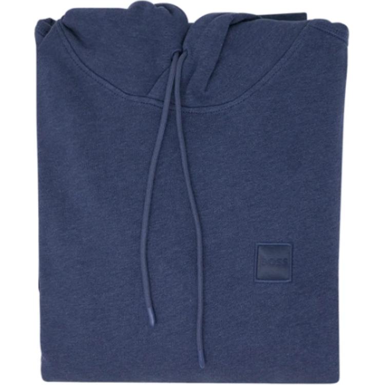 HUGO BOSS Blue Pullover Solid Hoodie Long Sleeve Sweater 50468445-418 圖 4