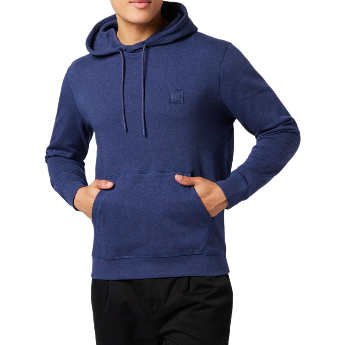 HUGO BOSS Blue Pullover Solid Hoodie Long Sleeve Sweater 50468445-418 圖 5