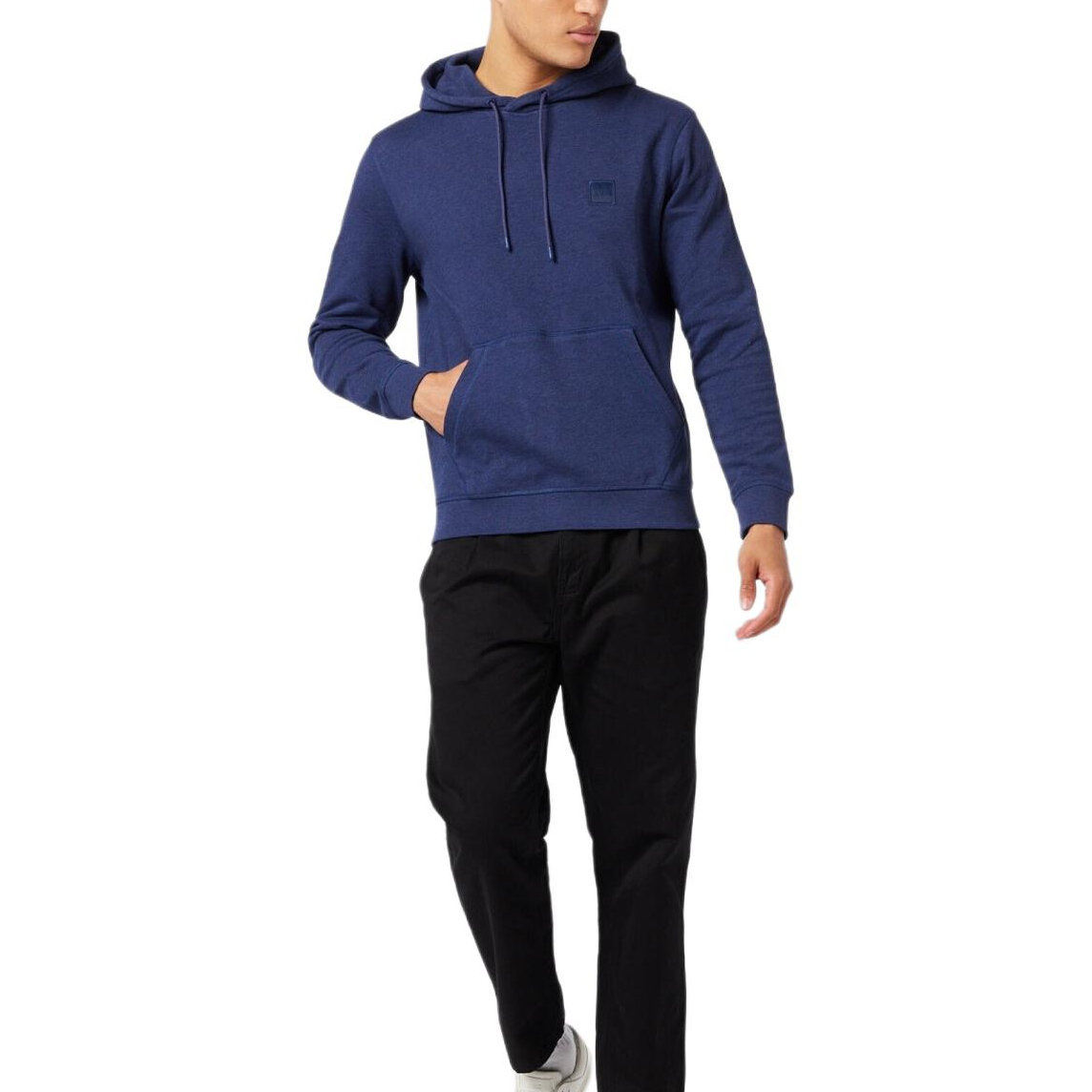 HUGO BOSS Blue Pullover Solid Hoodie Long Sleeve Sweater 50468445-418 圖 7