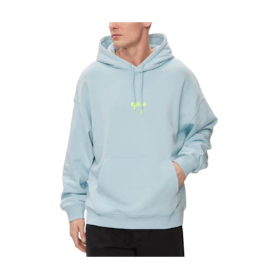 HUGO BOSS Blue Slim Fit Hoodie with Logo Print 50509979-455