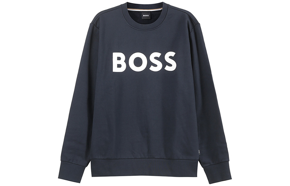 HUGO BOSS Blue Sweatshirt with Letter Print 50496642-404 圖 2
