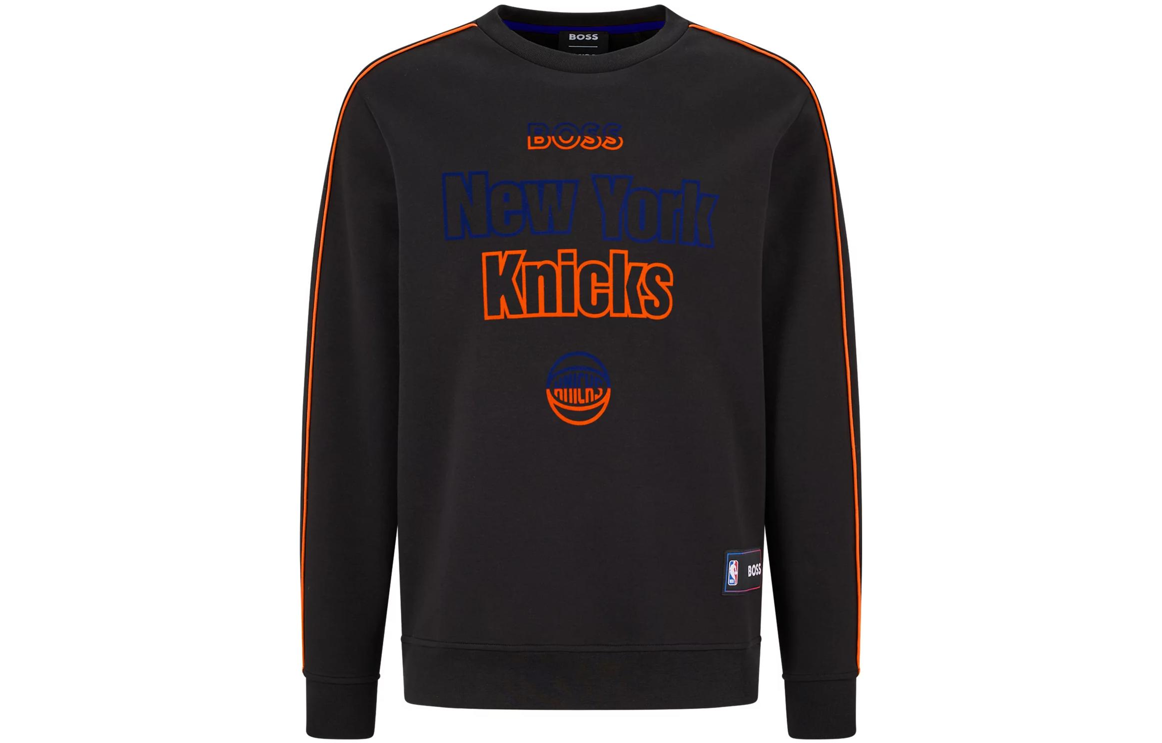 HUGO BOSS Brown Crewneck Letter Print Relaxed Fit Sweatshirt 50477351-004