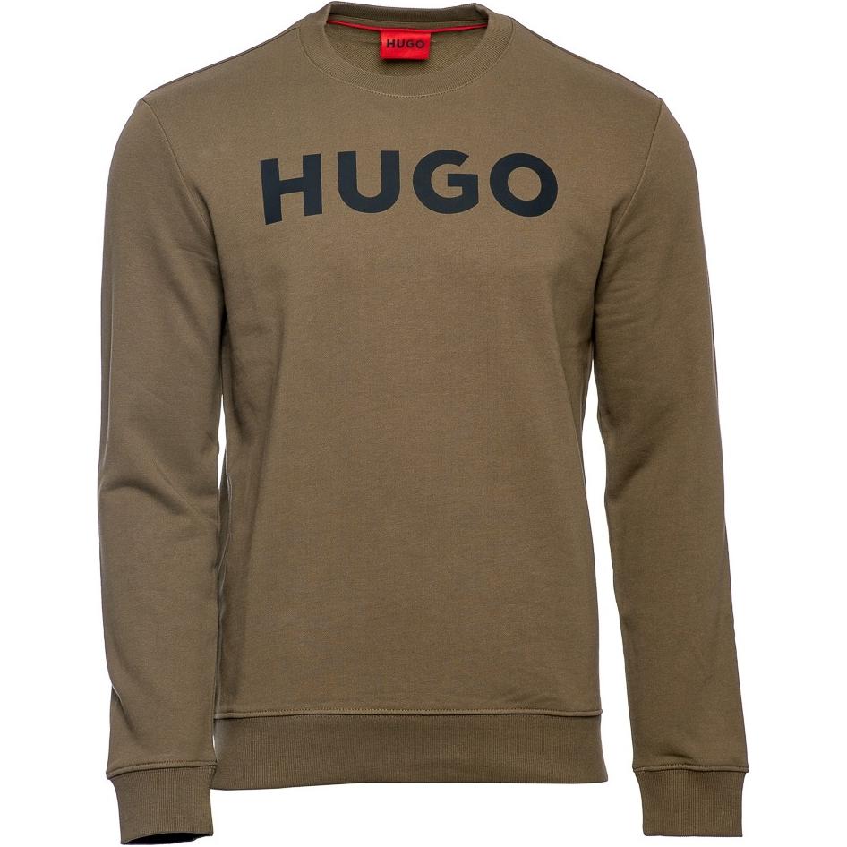HUGO BOSS Brown Crewneck Logo Print Long Sleeve Sweatshirt 50477328-303