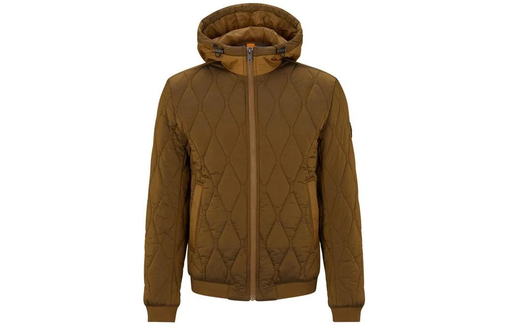 HUGO BOSS Brown Solid Hooded Long Sleeve Jacket 50492962-280 圖 2