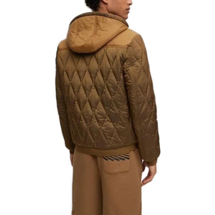 HUGO BOSS Brown Solid Hooded Long Sleeve Jacket 50492962-280 圖 3