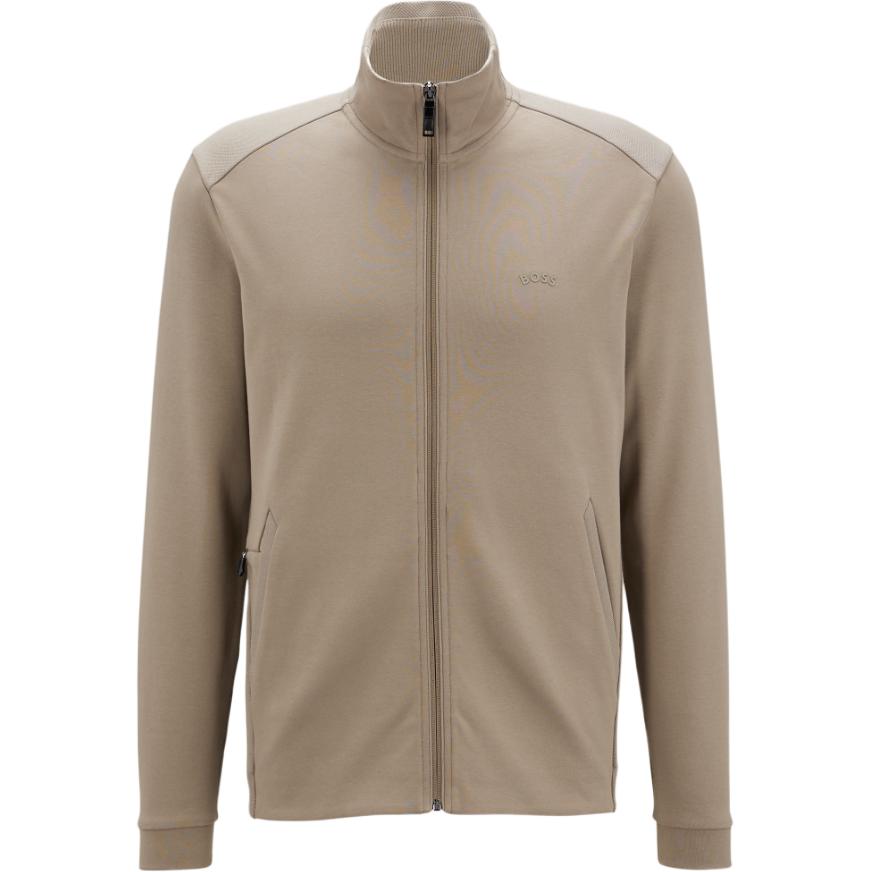 HUGO BOSS Casual Beige Long-Sleeve Jacket with Logo for Men 50469097-334