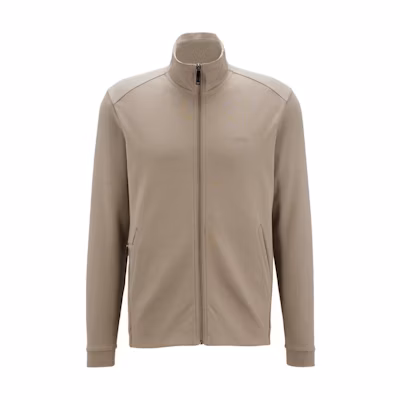 HUGO BOSS Casual Beige Long-Sleeve Jacket with Logo for Men 50469097-334