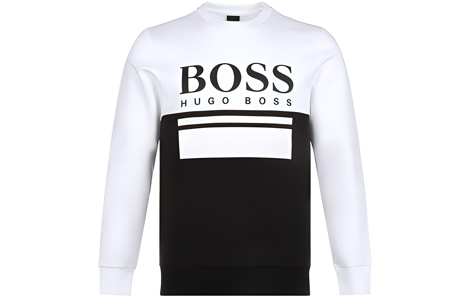 HUGO BOSS Casual Crewneck Long Sleeve Sweatshirt Black 50434921-001