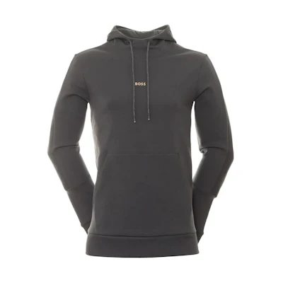 HUGO BOSS Casual Letter Print Hoodie Dark Grey Long Sleeve 50493503-027