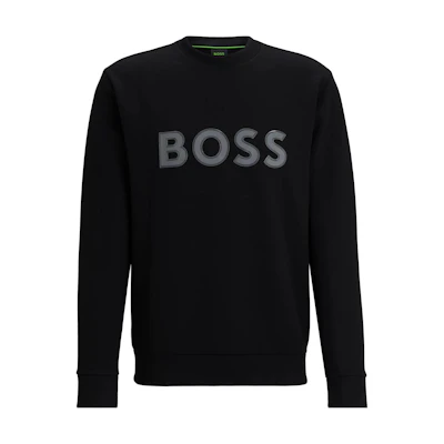 HUGO BOSS Casual Letter Printed Crewneck Sweatshirt - Black 50504748-001