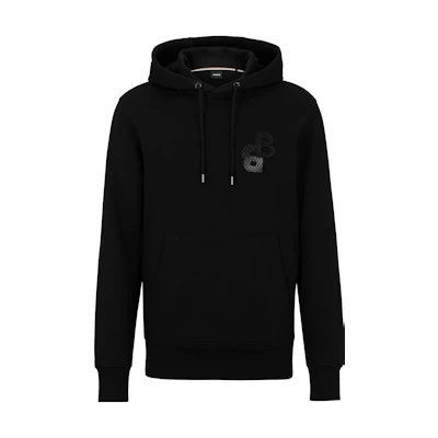 HUGO BOSS Casual Printed Pullover Crewneck Sweatshirt Men’s Black 50499925-001