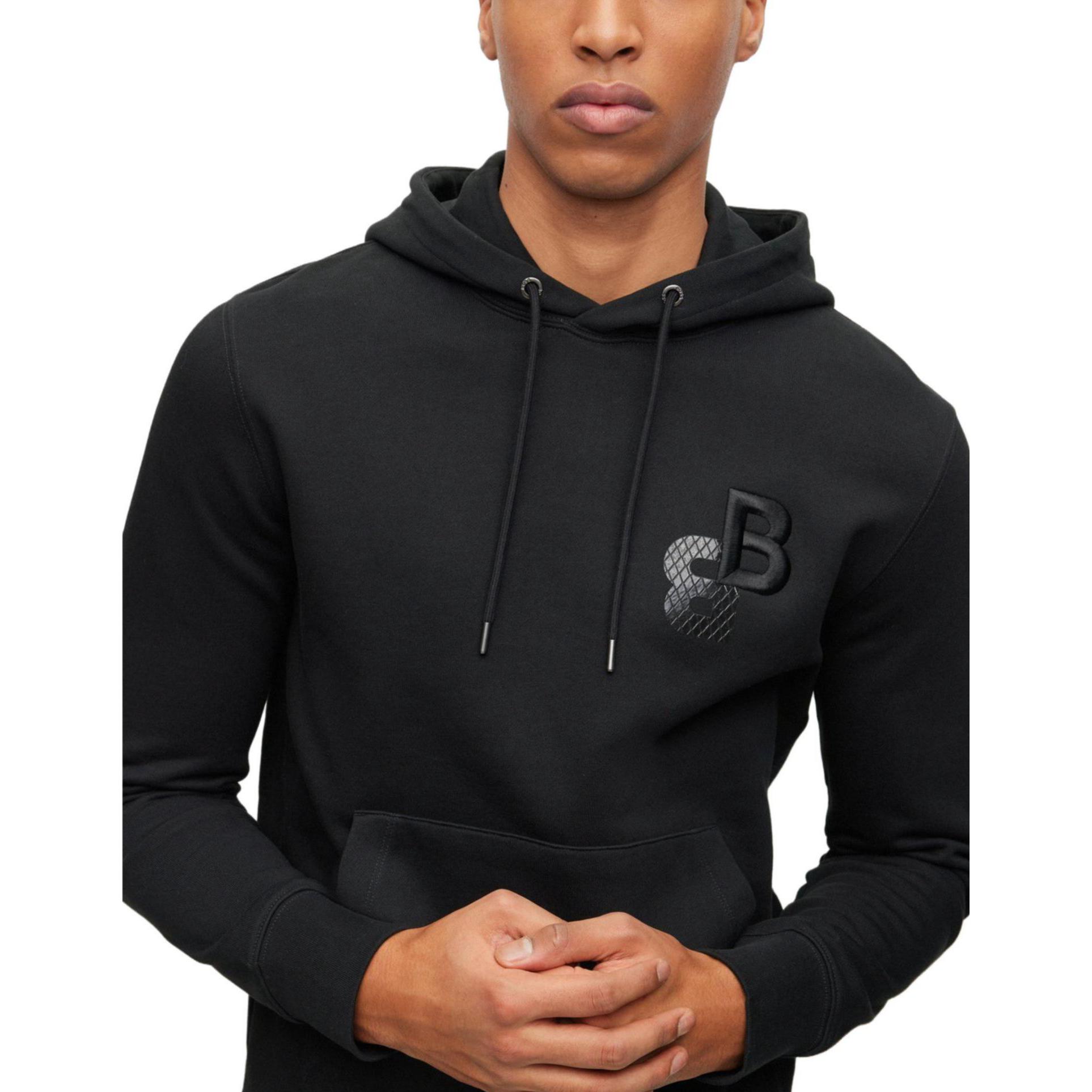 HUGO BOSS Casual Printed Pullover Crewneck Sweatshirt Men’s Black 50499925-001 圖 5