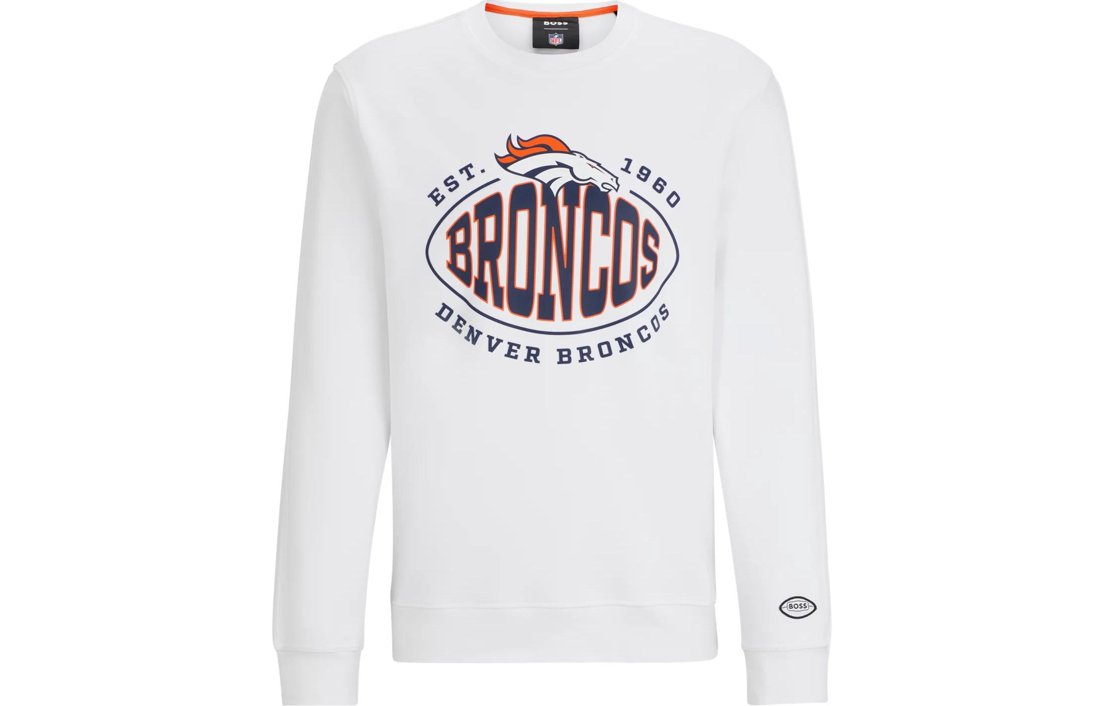 HUGO BOSS Casual Solid Letter Logo Sweatshirt - White 50504600-113