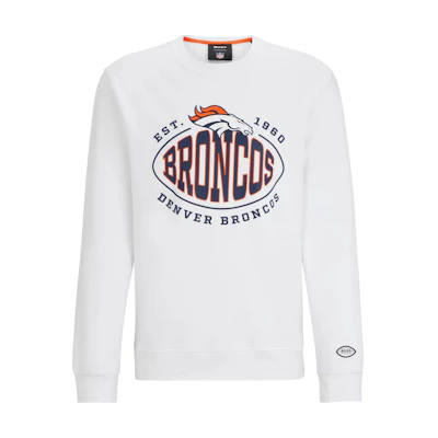 HUGO BOSS Casual Solid Letter Logo Sweatshirt - White 50504600-113