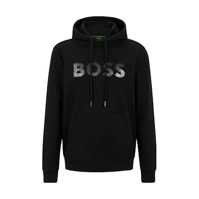 HUGO BOSS Casual Solid Logo Print Sweatshirt Men’s Black 50506808-001