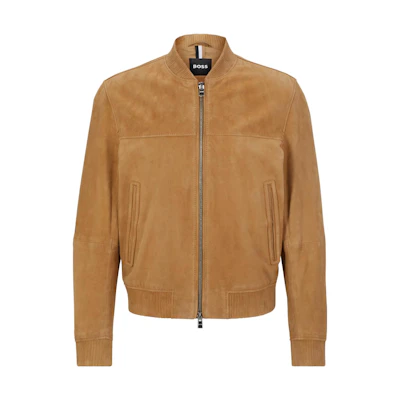 HUGO BOSS Casual Solid Long Sleeve Jacket - Light Brown 50494621-260