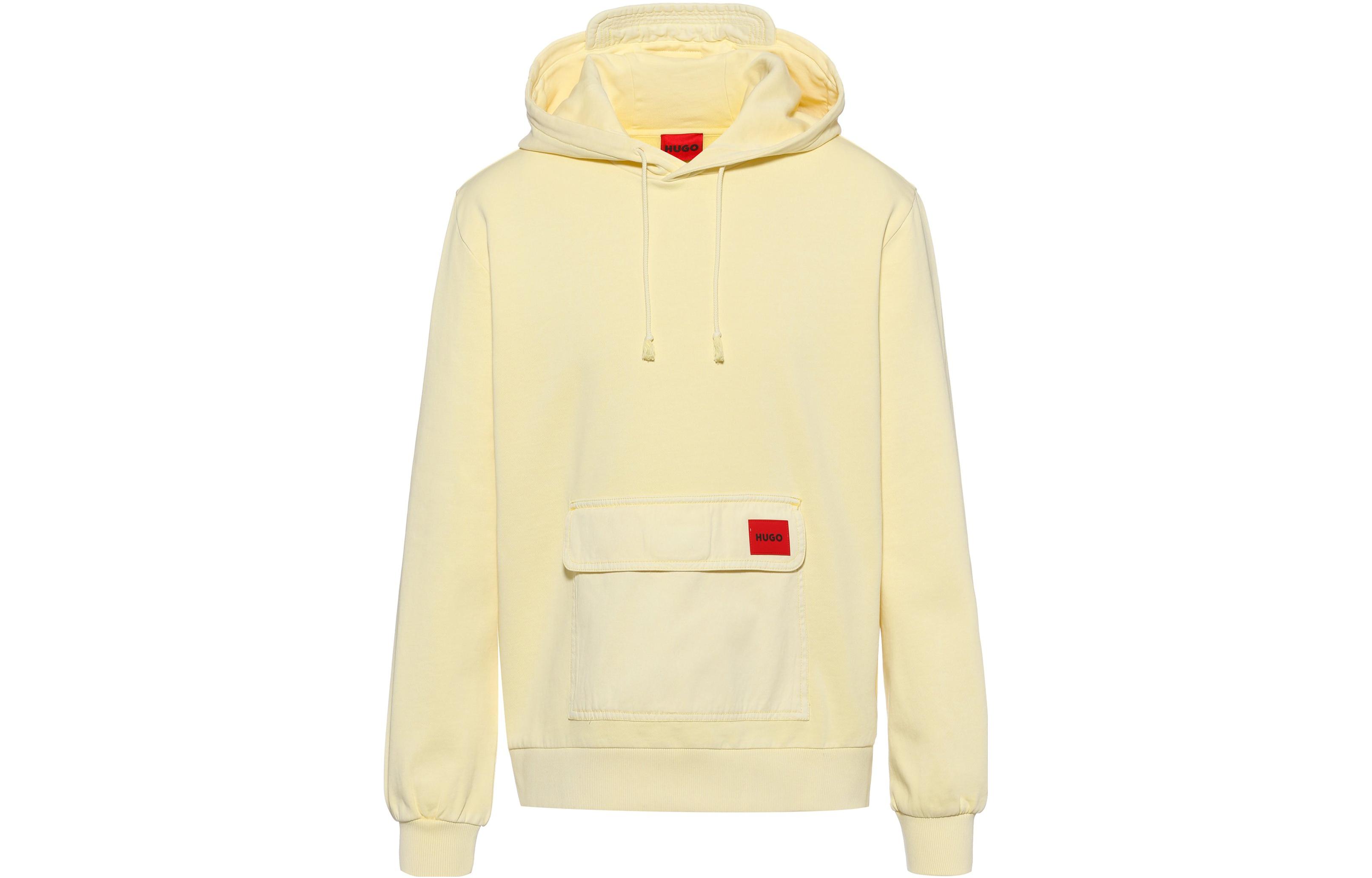 HUGO BOSS Casual Solid Pullover Sweater Light Yellow 50471640-741