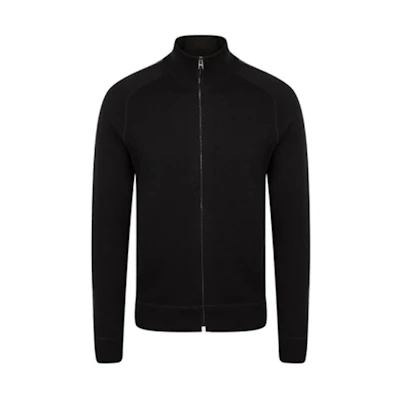HUGO BOSS Classic Casual Zip-Up Jacket Black 50457685-001
