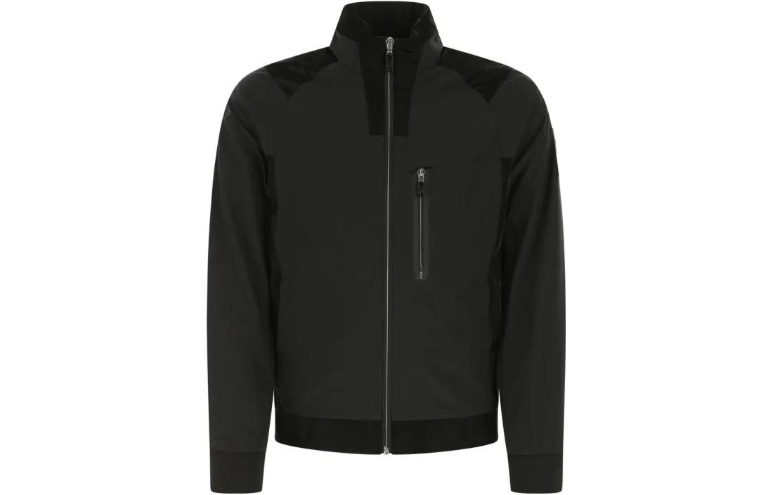 HUGO BOSS Colorblock Casual Zipper Jacket - Black 50470280-001