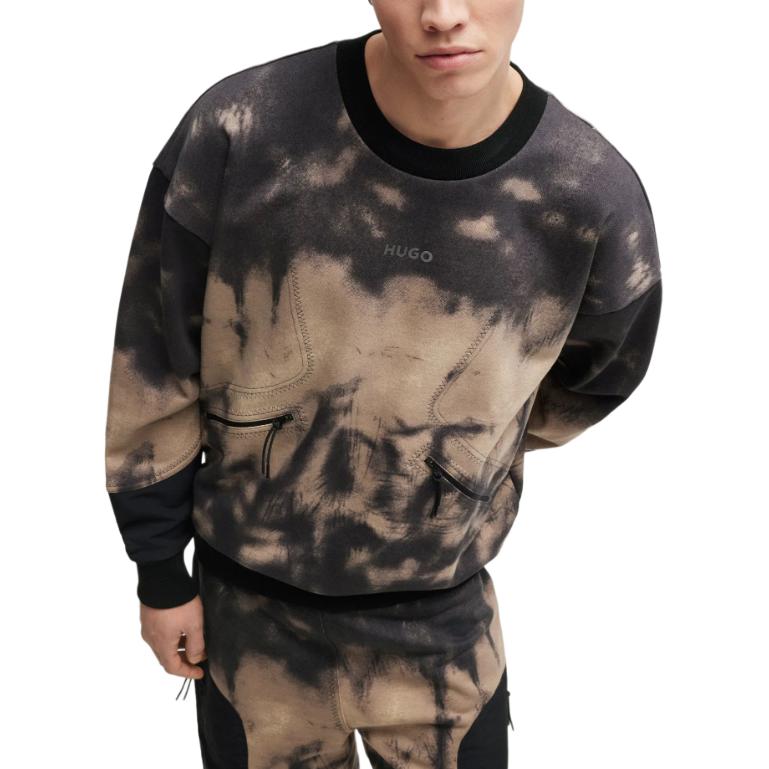 Purchase HUGO BOSS 拼色標誌圓領長袖男士休閒上衣 多色 50516667-210