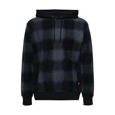 HUGO BOSS Colorblock Plaid Hooded Pullover Hoodie Men’s Blue 50508478-404