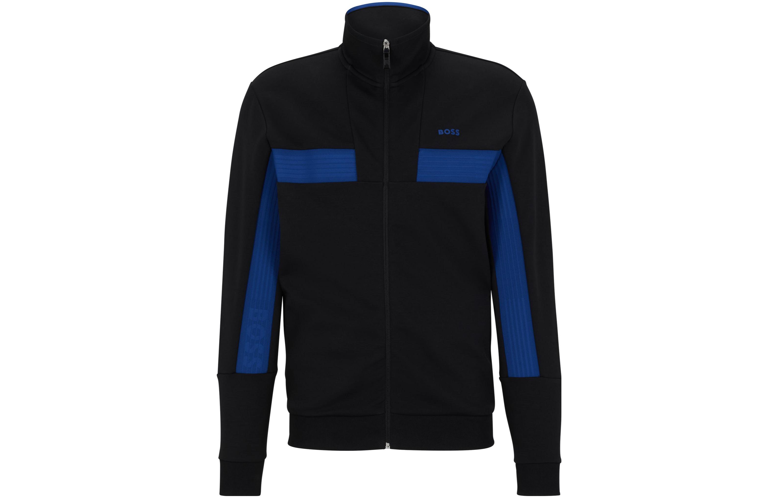 HUGO BOSS Colorblock Zip-Up Jacket Black 50493470-001
