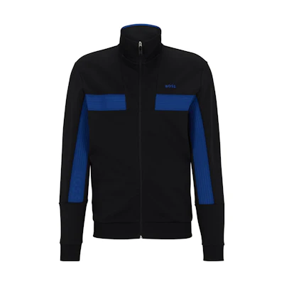 HUGO BOSS Colorblock Zip-Up Jacket Black 50493470-001