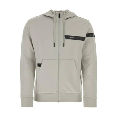HUGO BOSS Colorblock Zip Hoodie Jacket - Gray 50498285-063