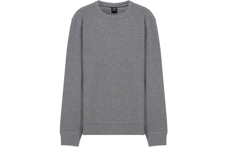 HUGO BOSS Cotton Crewneck Long-Sleeve Sweatshirt Grey 50426608-051
