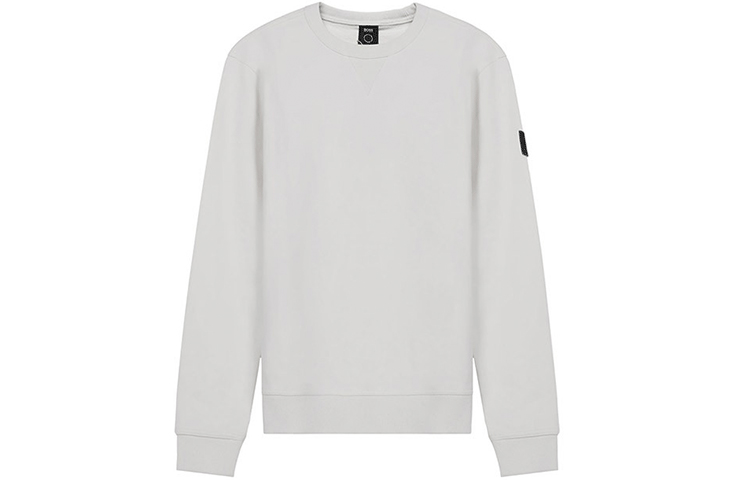 HUGO BOSS Cotton Crewneck Long Sleeve Sweatshirt Light Beige 50426608-272