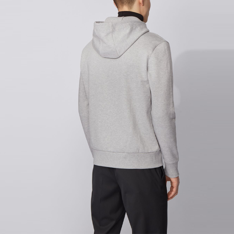 HUGO BOSS Cotton Pullover Hoodie Sweatshirt Grey 50432386-072 圖 5