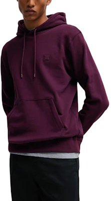 HUGO BOSS 棉质毛巾布贴标连帽长袖卫衣 米色 50509314-271 Lookbook HUGO BOSS 棉质毛巾布贴标连帽长袖卫衣 米色 50509314-271