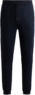 HUGO BOSS Cotton Terry Relaxed Fit Tracksuit Pants with Logo Patch - Blue. 50509303-404 Order HUGO BOSS Cotton Terry Relaxed Fit Tracksuit Pants with Logo Patch - Blue. 50509303-404