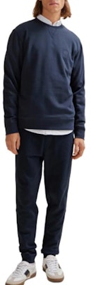 HUGO BOSS Cotton Terry Relaxed Fit Tracksuit Pants with Logo Patch - Blue. 50509303-404 Lookbook HUGO BOSS Cotton Terry Relaxed Fit Tracksuit Pants with Logo Patch - Blue. 50509303-404