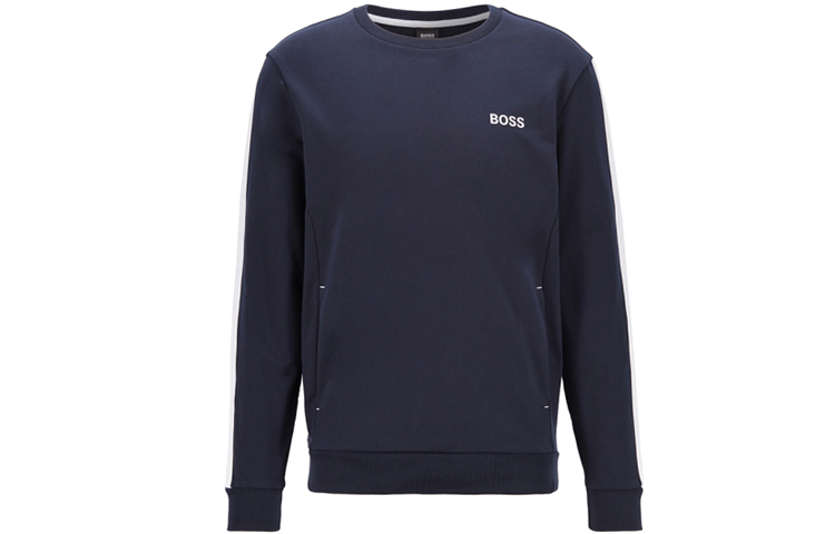 HUGO BOSS Crewneck Logo Sweatshirt Deep Blue 50454620-403