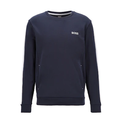 HUGO BOSS Crewneck Logo Sweatshirt Deep Blue 50454620-403