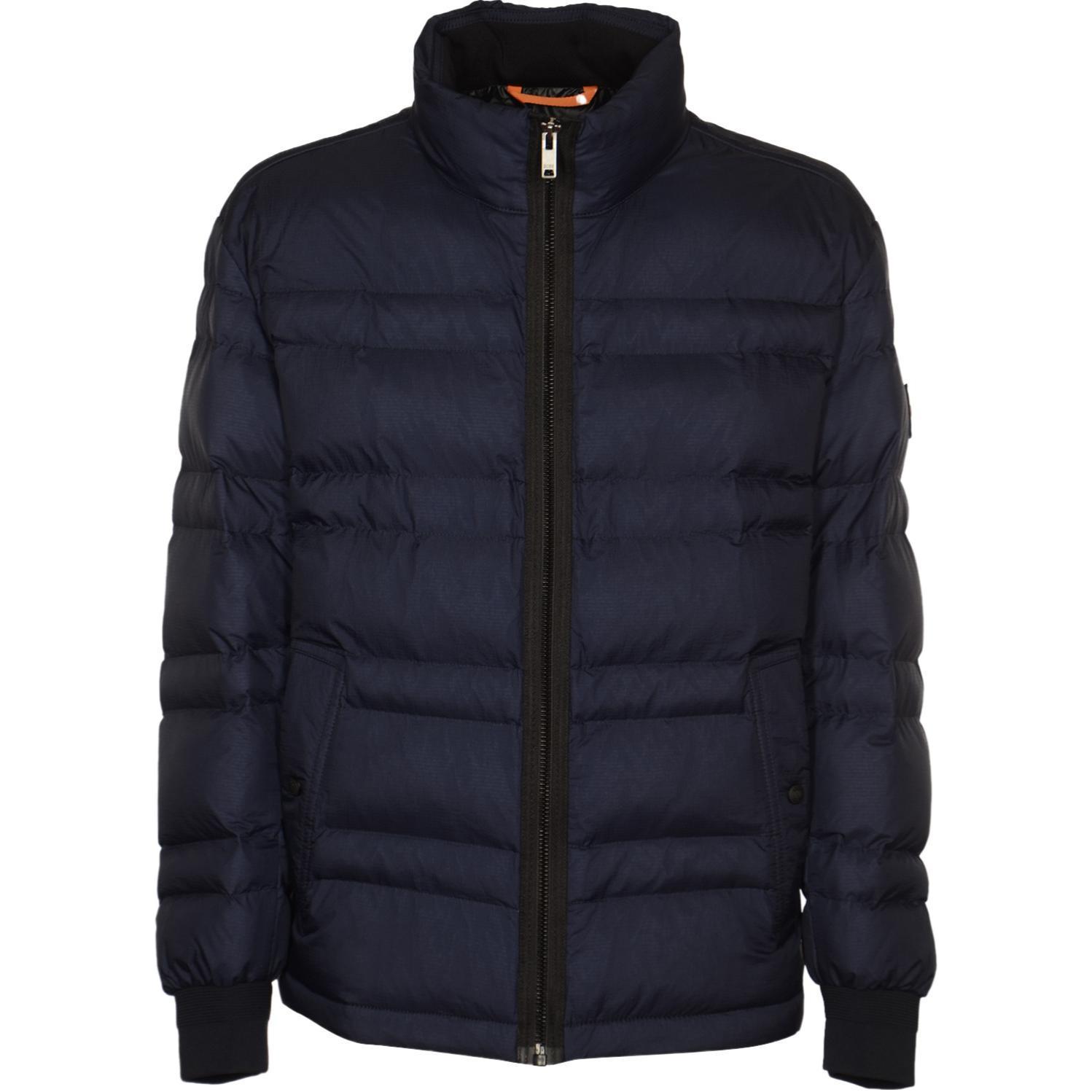 HUGO BOSS Dark Blue High-Neck Zip-Up Jacket 50504016-404