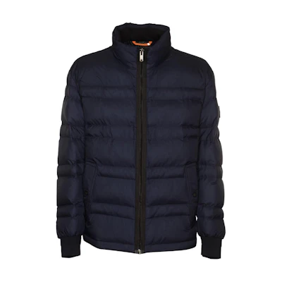 HUGO BOSS Dark Blue High-Neck Zip-Up Jacket 50504016-404