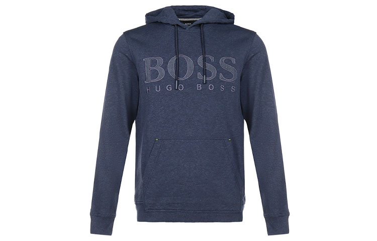 HUGO BOSS Dark Blue Hoodie with Logo Embroidery 50430793-404