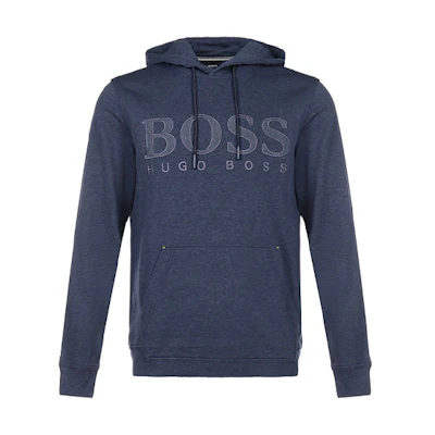 HUGO BOSS Dark Blue Hoodie with Logo Embroidery 50430793-404